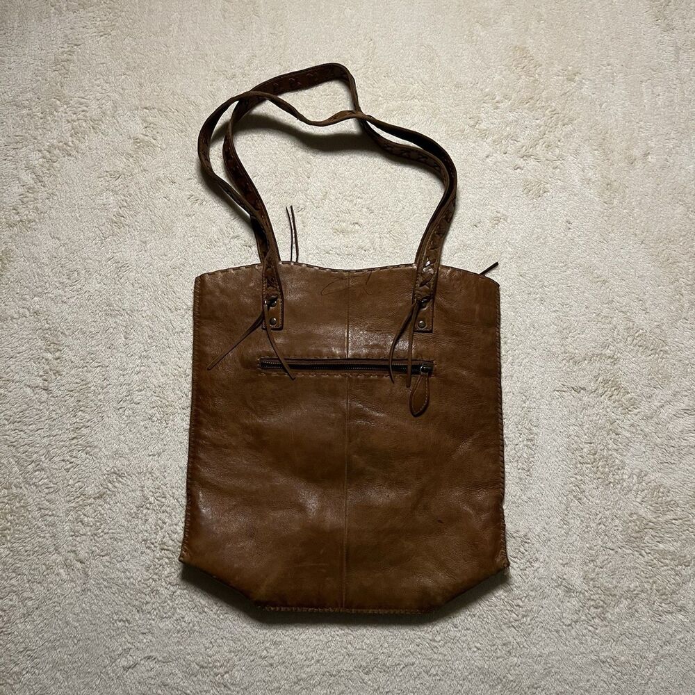 Scully Womens Magnetic Strap Chocolate Leather Handbag Bag OS Western Cowgirl